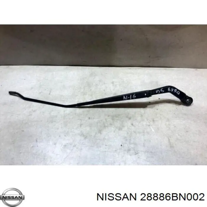 28886BN002 Nissan brazo del limpiaparabrisas, lavado de parabrisas, luna delantera