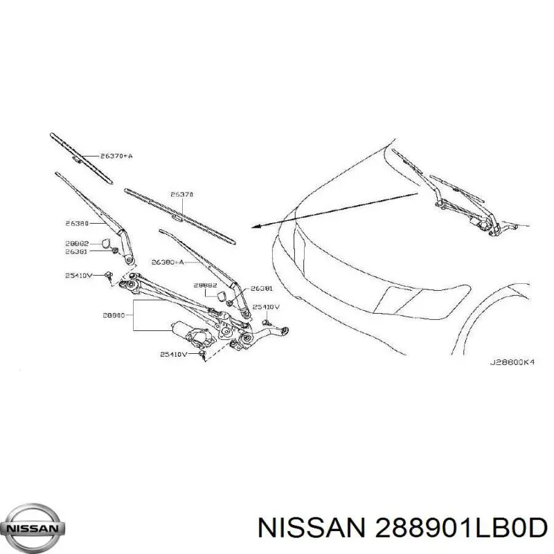 288901LB0D Nissan