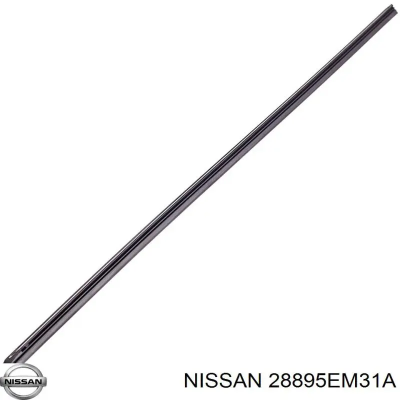 Goma del limpiaparabrisas lado conductor para Nissan Tiida (C11X)