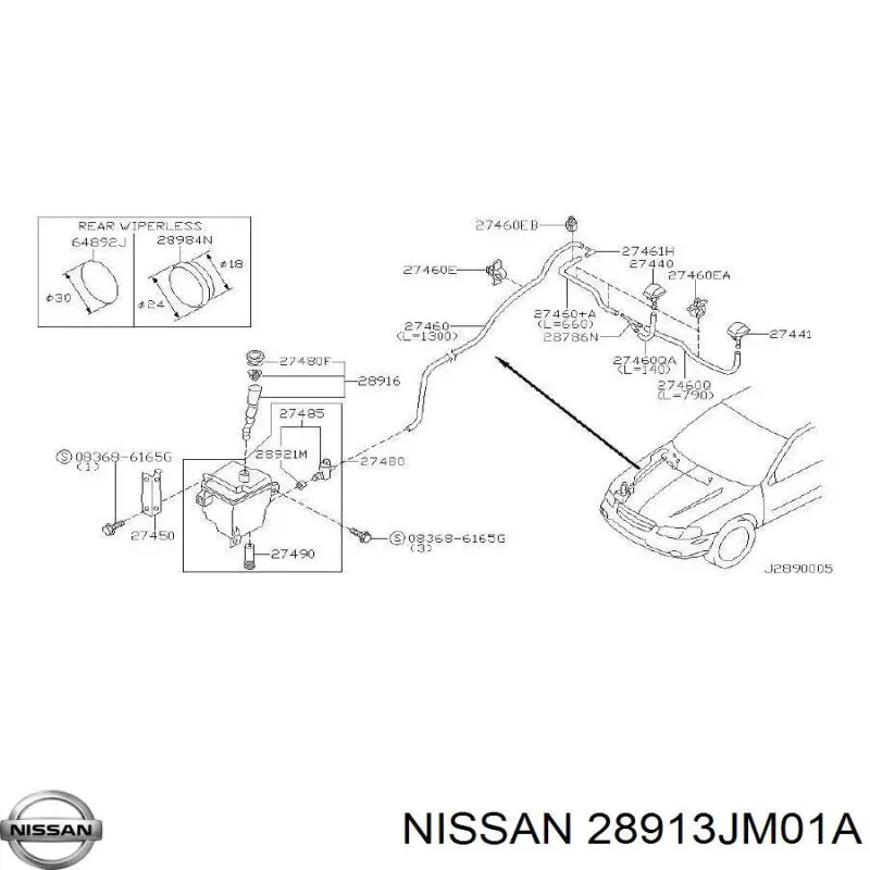 28913JM01A Nissan