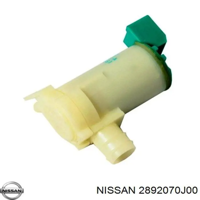 2892070J00 Nissan bomba de agua limpiaparabrisas, delantera