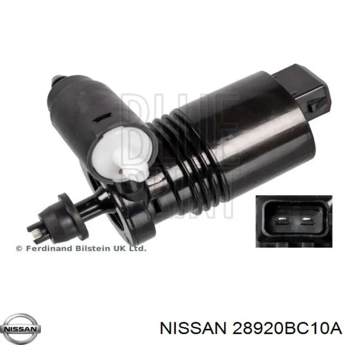 Bomba de agua limpiaparabrisas, delantera Nissan/Infiniti 28920BC10A precio, desde 12,45 EUR