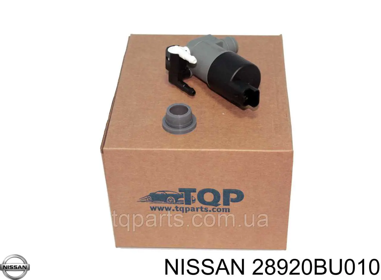 Comprar 28920BU010 Nissan/Infiniti Bomba de agua limpiaparabrisas, delantera