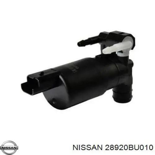 Comprar 28920BU010 Nissan/Infiniti Bomba de agua limpiaparabrisas, delantera