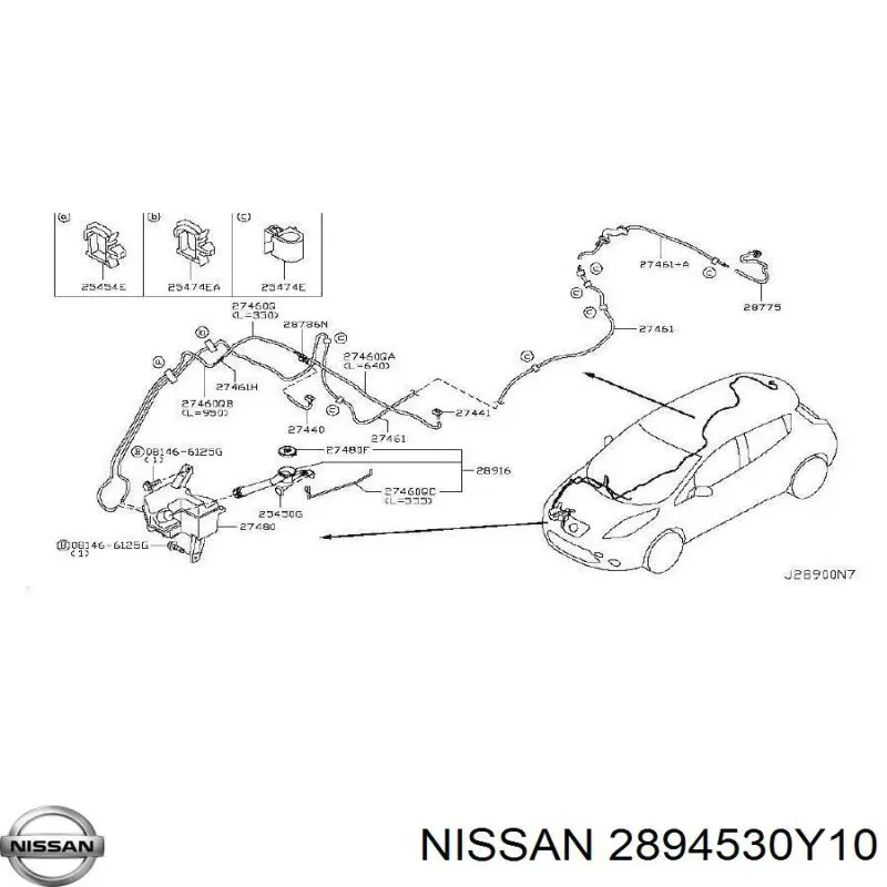  Nissan/Infiniti 2894530Y10 precio, desde 8,32 EUR