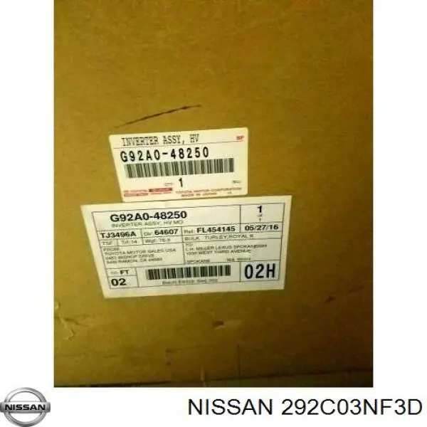 Convertidor de corriente continua Nissan/Infiniti 292C03NF3D precio, desde 676,63 EUR