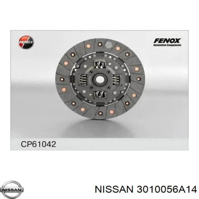 3010056A14 Nissan disco de embrague