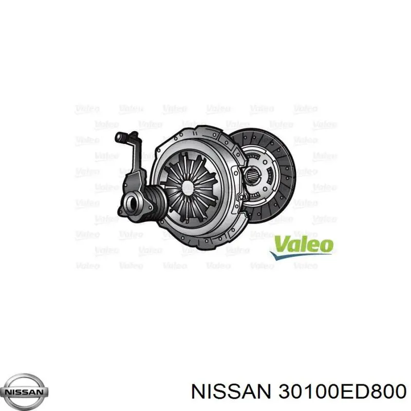 Disco de embrague 30100ED800 Nissan/Infiniti