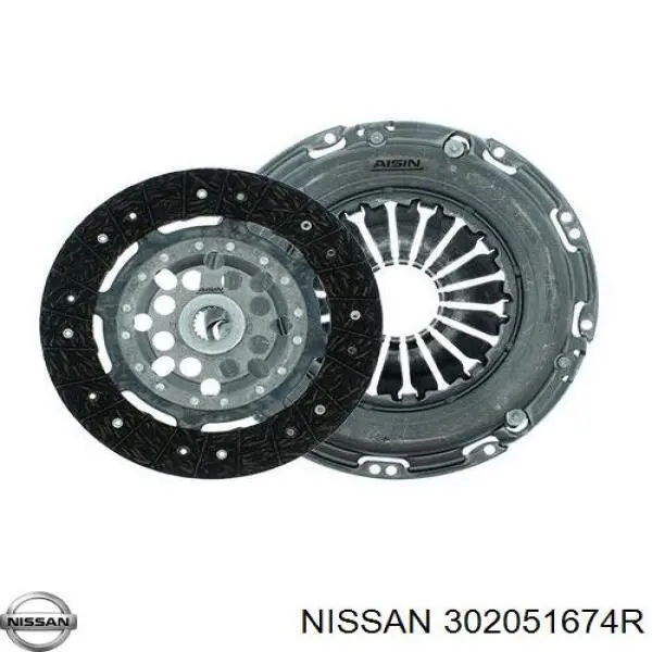 302051674R Nissan kit de embrague (3 partes)