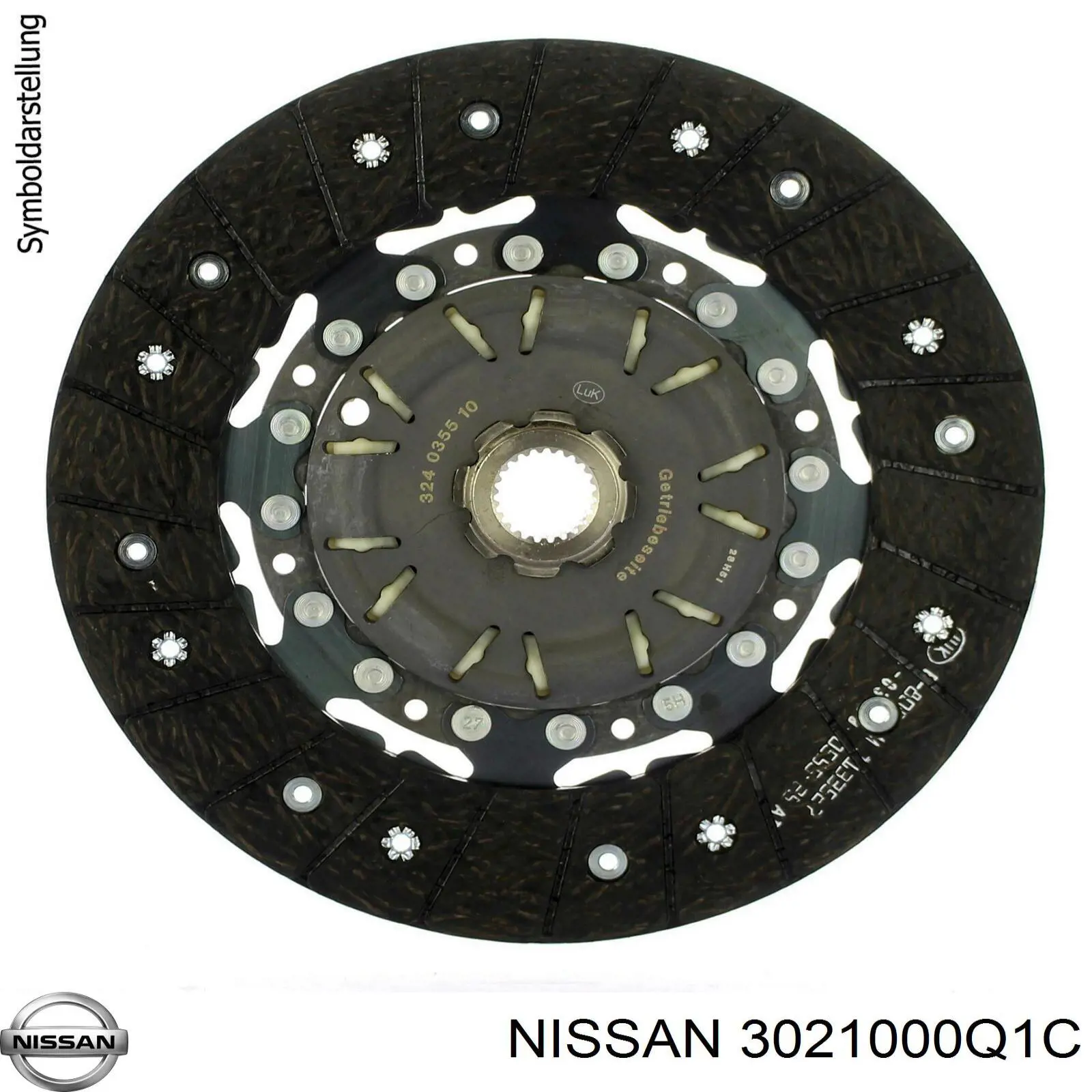 3021000Q1C Nissan plato de presión del embrague