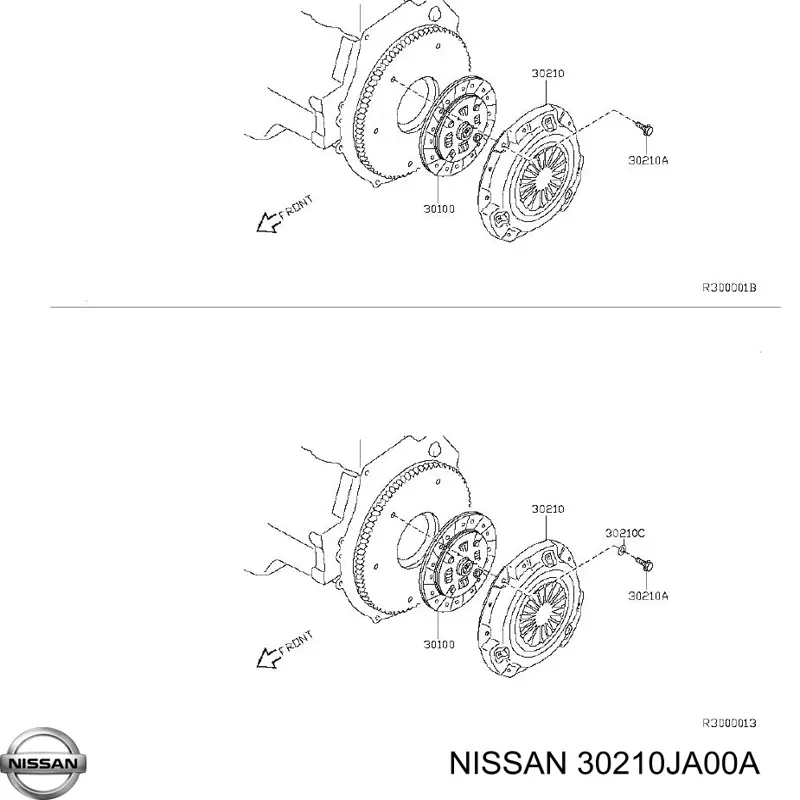 30210JA00A Nissan plato de presión del embrague