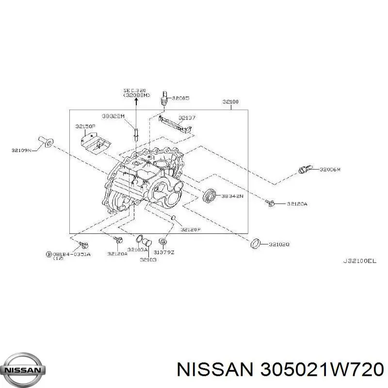 Comprar 305021W720 Nissan/Infiniti Cojinete de empuje