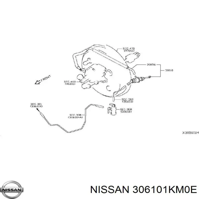 30610EL00B Nissan cilindro maestro de embrague