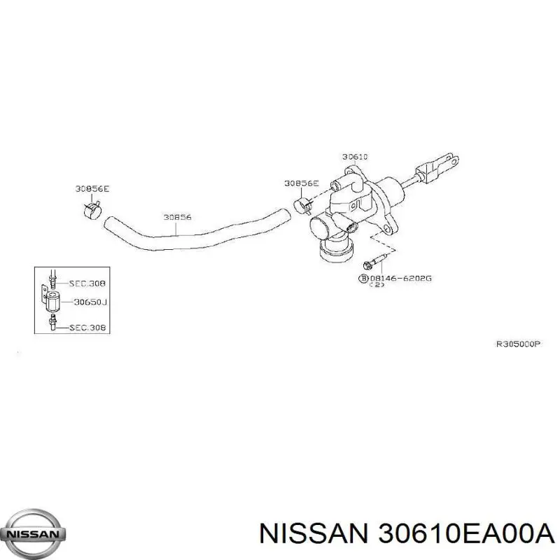 Cilindro de embrague Nissan/Infiniti 30610EA00A precio, desde 38,39 EUR