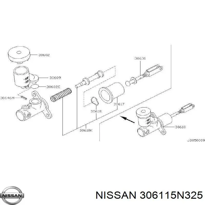 Juego de reparación del cilindro maestro de embrague Nissan/Infiniti 306115N325 precio, desde 83,47 EUR