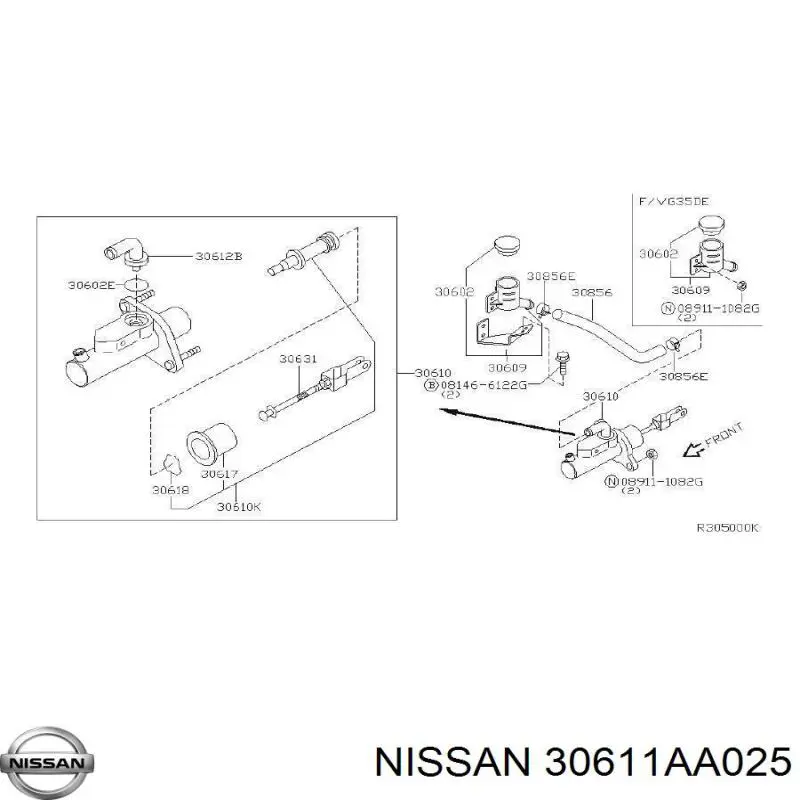 Juego de reparación del cilindro maestro de embrague Nissan/Infiniti 30611AA025 precio, desde 9,12 EUR