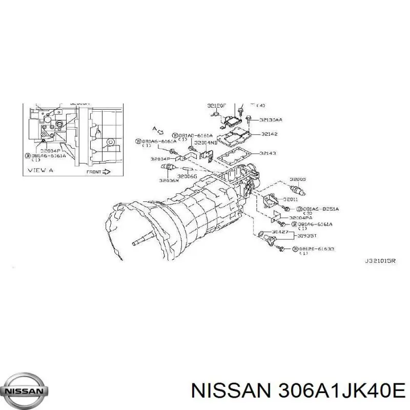 306A1JK40E Nissan desembrague central, embrague