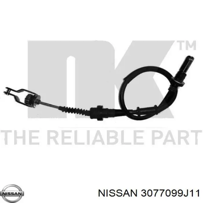 3077099J11 Nissan cable de embrague