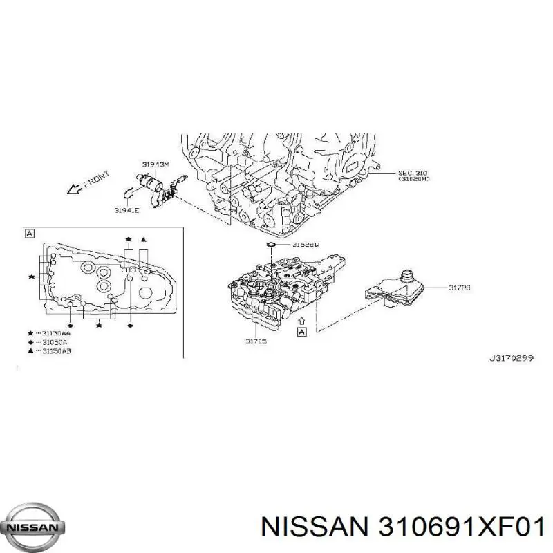  Nissan/Infiniti 310691XF01 precio, desde 20,22 EUR