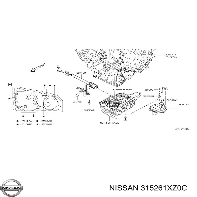  Nissan/Infiniti 315261XZ0C precio, desde 12,31 EUR