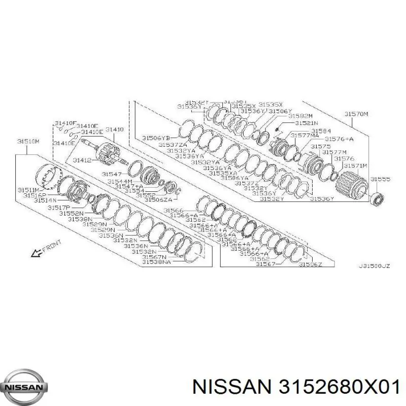  Nissan/Infiniti 3152680X01 precio, desde 23,03 EUR