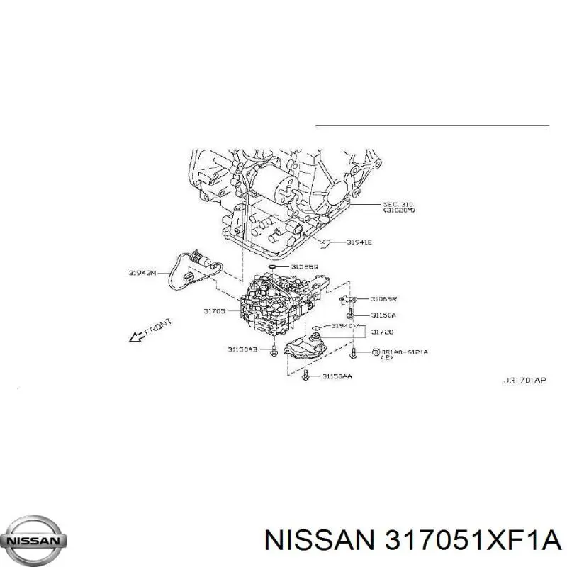 Bloque de válvulas de la transmisión automática Nissan/Infiniti 317051XF0C precio, desde 938,32 EUR