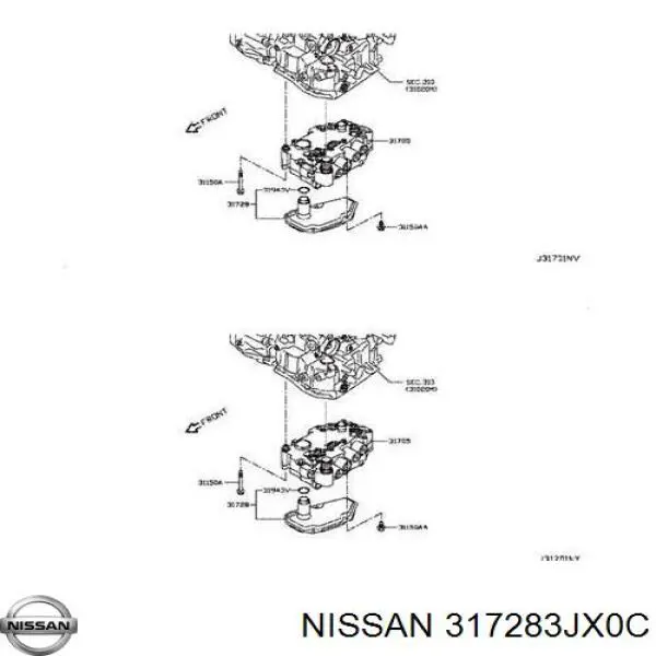 317283JX0C Nissan filtro caja de cambios automática