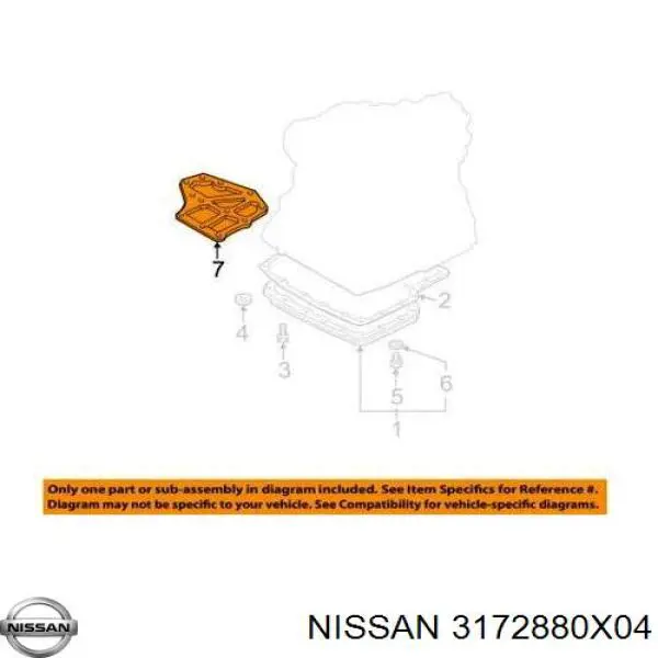 3172880X04 Nissan filtro hidráulico, transmisión automática