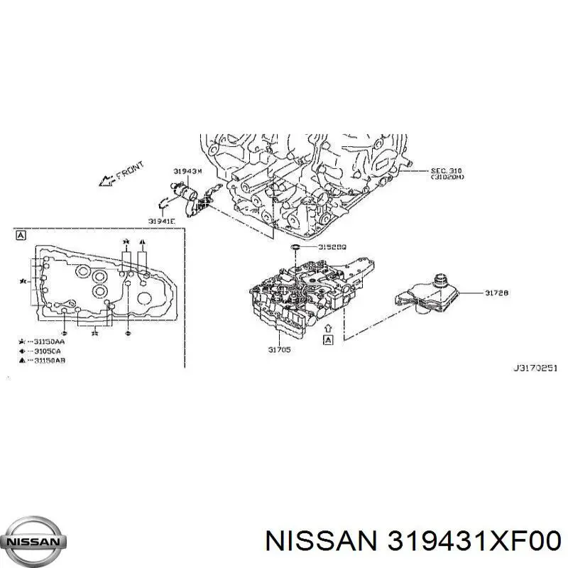  Nissan/Infiniti 319431XF00 precio, desde 205,89 EUR