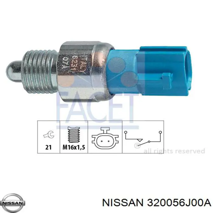 320056J00A Nissan sensor de marcha atrás