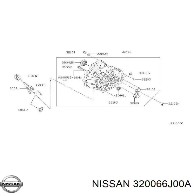 Interruptor de marcha atrás  Nissan/Infiniti 320066J00A