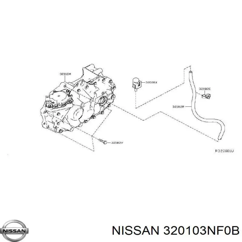 Transmisión automática completa Nissan LEAF (ZE0U)