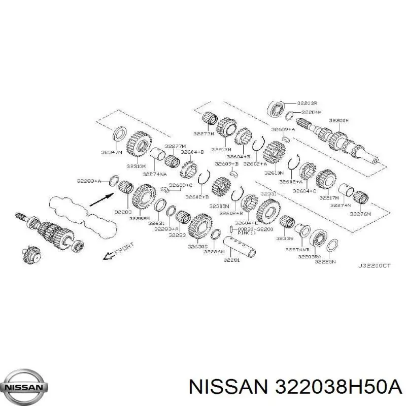  Nissan/Infiniti 322038H50A precio, desde 86,65 EUR