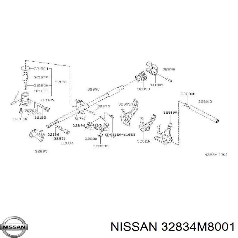 32834M8001 Nissan