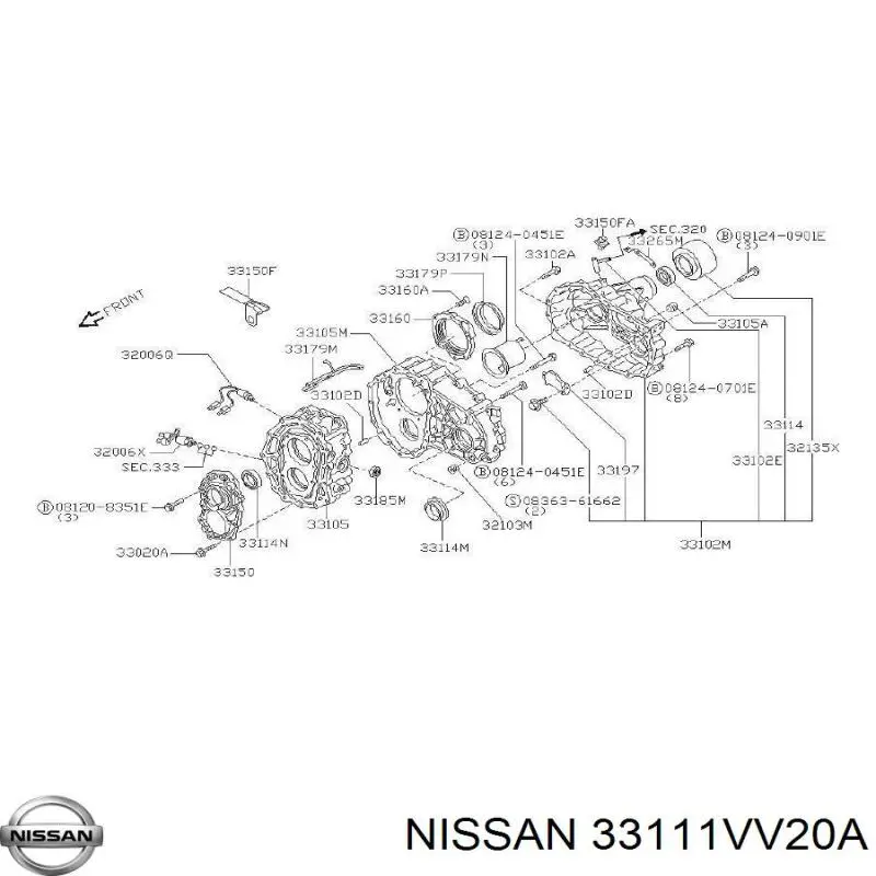 33111VV20A Nissan