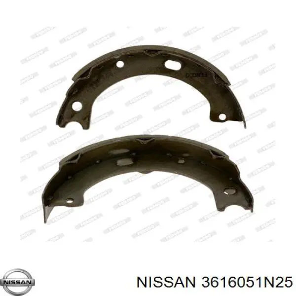 3616051N25 Nissan zapatas de freno de mano