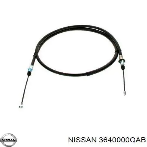 3640000QAB Nissan cable de freno de mano trasero derecho/izquierdo