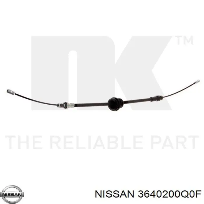 Cable de freno de estacionamiento delantero 3640200Q0F Nissan/Infiniti