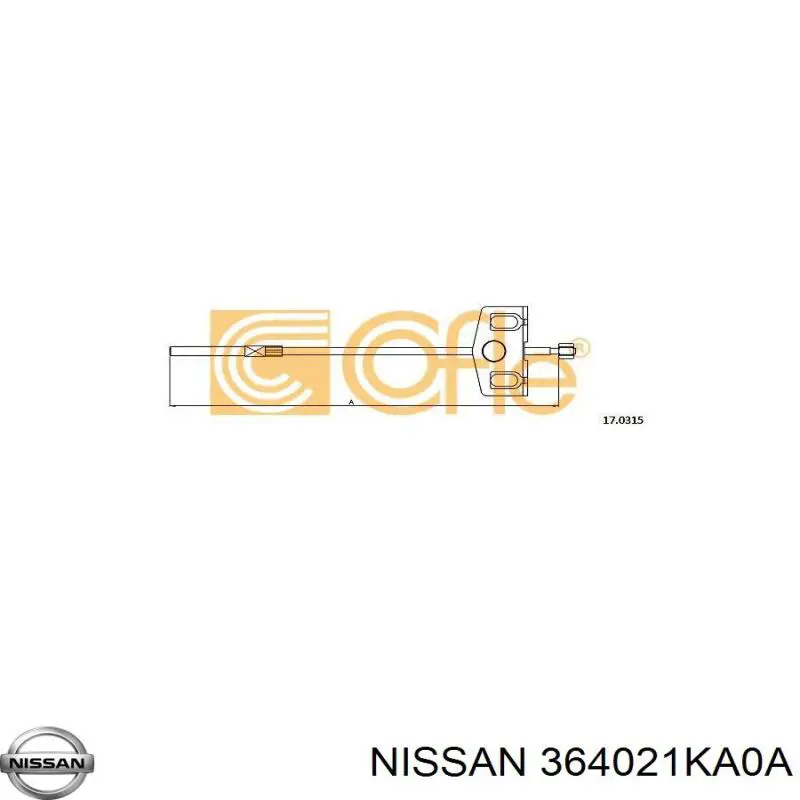 Cable de freno de mano delantero para Nissan JUKE (F15)