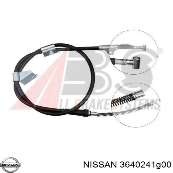 3640241G00 Nissan cable de freno de mano delantero