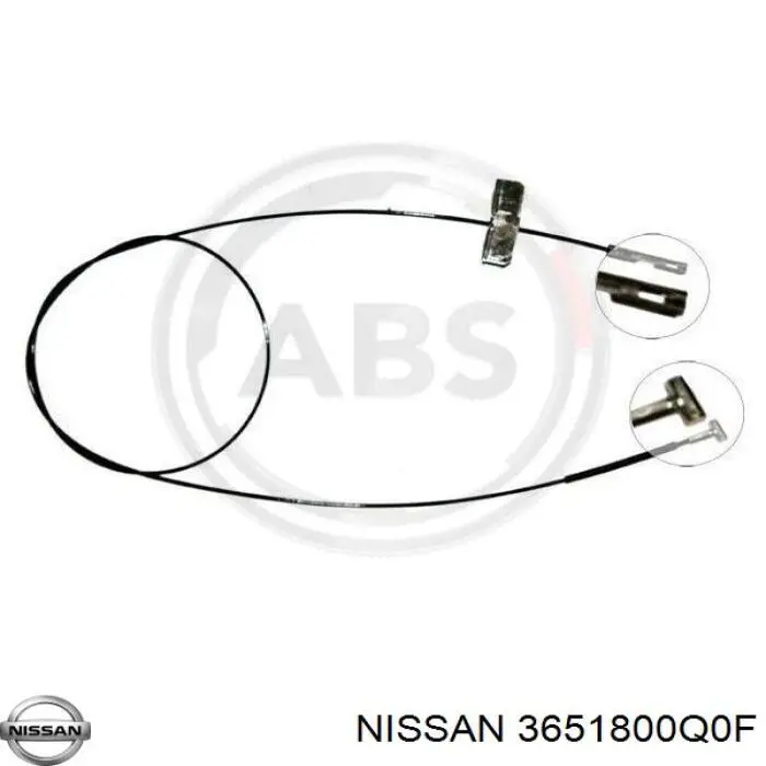 Cable intermedio de freno de mano Nissan/Infiniti 3651800Q0F precio, desde 8,95 EUR