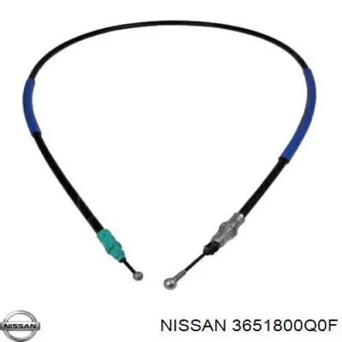 Comprar 3651800Q0F Nissan/Infiniti Cable intermedio de freno de mano