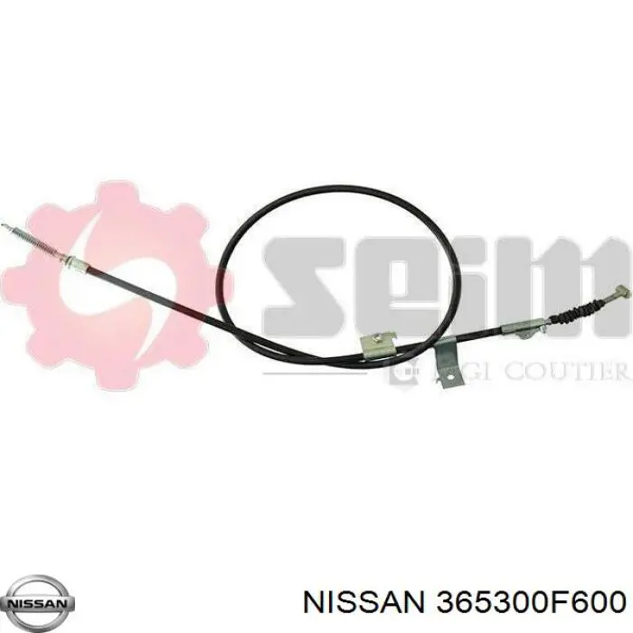 365300F600 Nissan cable de freno de mano trasero derecho