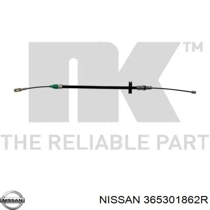 365301862R Nissan cable de freno de mano delantero