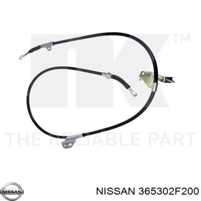 365302F200 Nissan cable de freno de mano trasero derecho