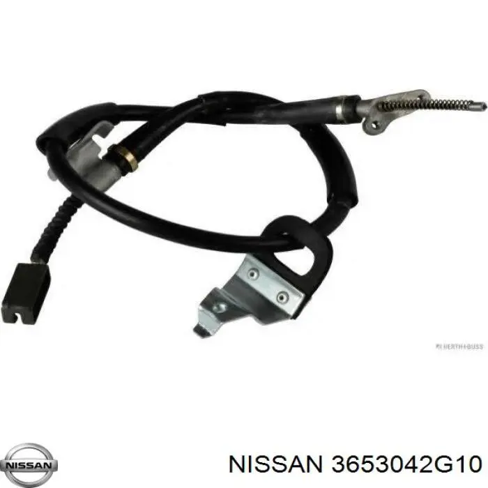 3653042G15 Nissan cable de freno de mano trasero derecho