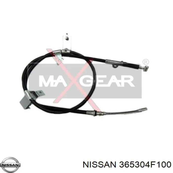 365304F100 Nissan cable de freno de mano trasero derecho