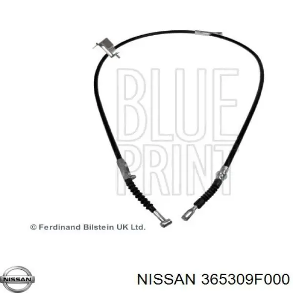 365309F000 Nissan cable de freno de mano trasero derecho