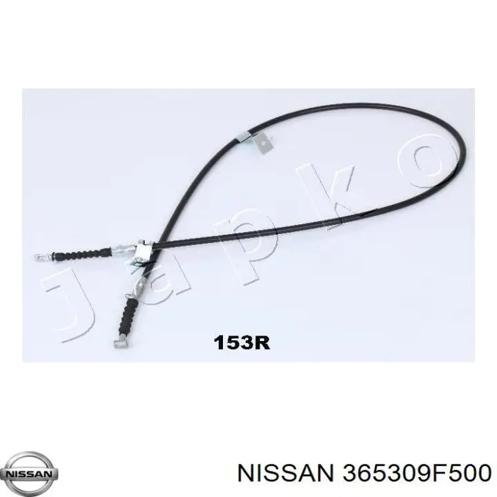 365309F500 Nissan cable de freno de mano trasero derecho