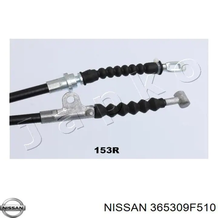 365309F510 Nissan cable de freno de mano trasero derecho